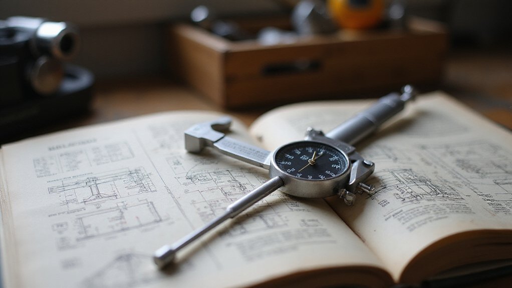 measuring with precision tools
