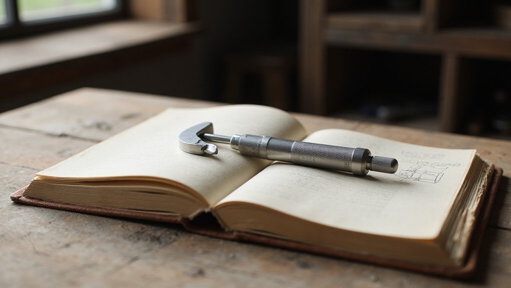 measuring with precision tools