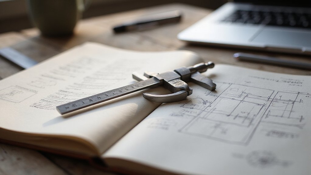 measuring with precision tools