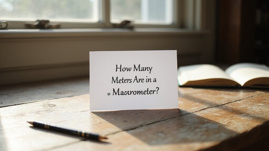 micrometer to meters conversion